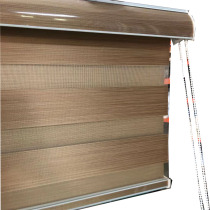 Monochrome blackout double curtain Louver Curtain partition soft curtain balcony curtain office sunshade sunscreen roller blind