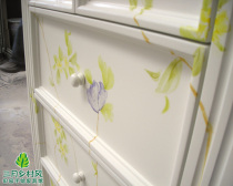 March Country Wind Field Garden Wudou Ivory White Hand-painted Bird-painted Bird with Fragrant Eurostyle Fighting Cabinet Closet English-style Inn