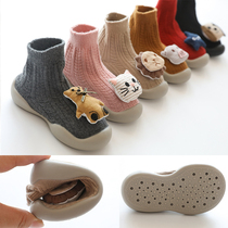 Baby School Walking Shoes Socks Autumn Winter Soft Bottom Non-slip Baby Indoor Shoes Socks Cute Paparazzi Newborns Early Education Floor Socks