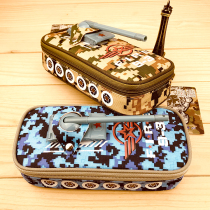 Tank pen bag male primary and secondary school students pen bag large capacity multi-color camouflage shape pencil bag stationery bag for gifts