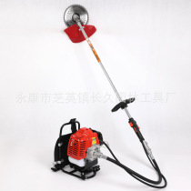 Two-stroke knapsack lawn mower household brush cutter weeding lawn mower harvesting rice with Huasheng power