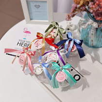 European creative wedding wedding gift box wedding candy box transparent plastic spherical candy box can be customized card