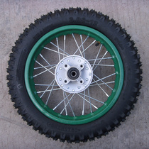 Mini motorcycle accessories modification# small off-road vehicle# Off-road vehicle rear iron wheel inner and outer tires 3 00-12