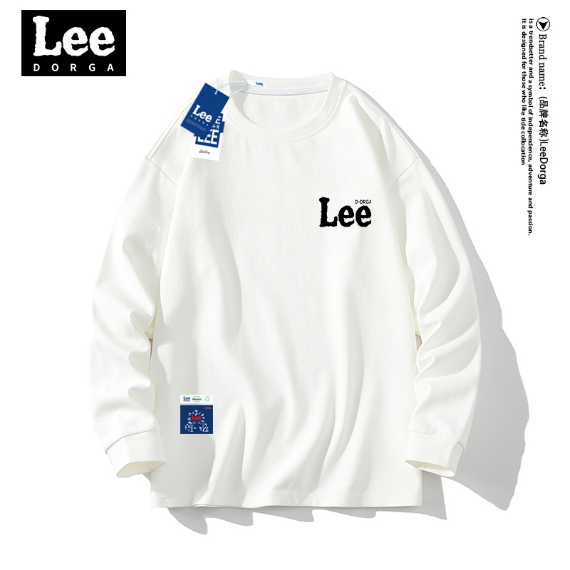 Lee Dorga男士T恤短袖男款夏季潮牌男裝2023新款情侶半袖男生白色-Taobao