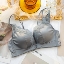 Underwear women Summer White small breasts gathered without steel ring thickened flat chest special sexy lace beauty back French bra