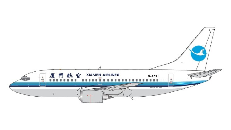 预:geminijets gjcxa1671 厦门航空 b737-500 b-2591  :400