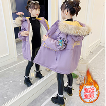 Girls' Winter Cotton Clothing 2022 New Children's Packed Cotton Jacket Winter Little Girl Foreign Cotton Clothes Coat