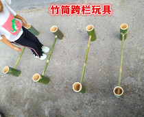Childrens sensory integration training equipment Teaching equipment Childrens outdoor toys Game props Bamboo pole hurdle Bamboo hurdle