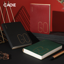 Kajie notebook Business office people meeting minutes Simple college student notebook portable small book Soft copy work book Soft leather notepad can be customized logo