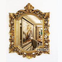 Eurostyle Bathroom Mirror Bathroom Toilet Mirror Cosmetic Mirror Hollowed-out Decorative Mirror Hotel Guesthouse Mirror Hyun Guan Mirror Wall-mounted