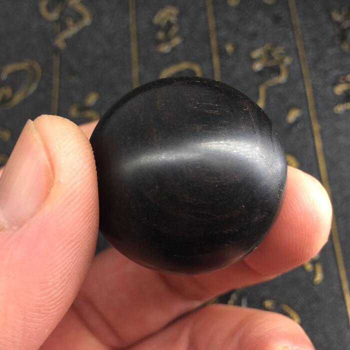黑檀黑黄檀紫光檀犀牛角紫檀佛珠半成品珠胚沉水小孔手串diy散珠