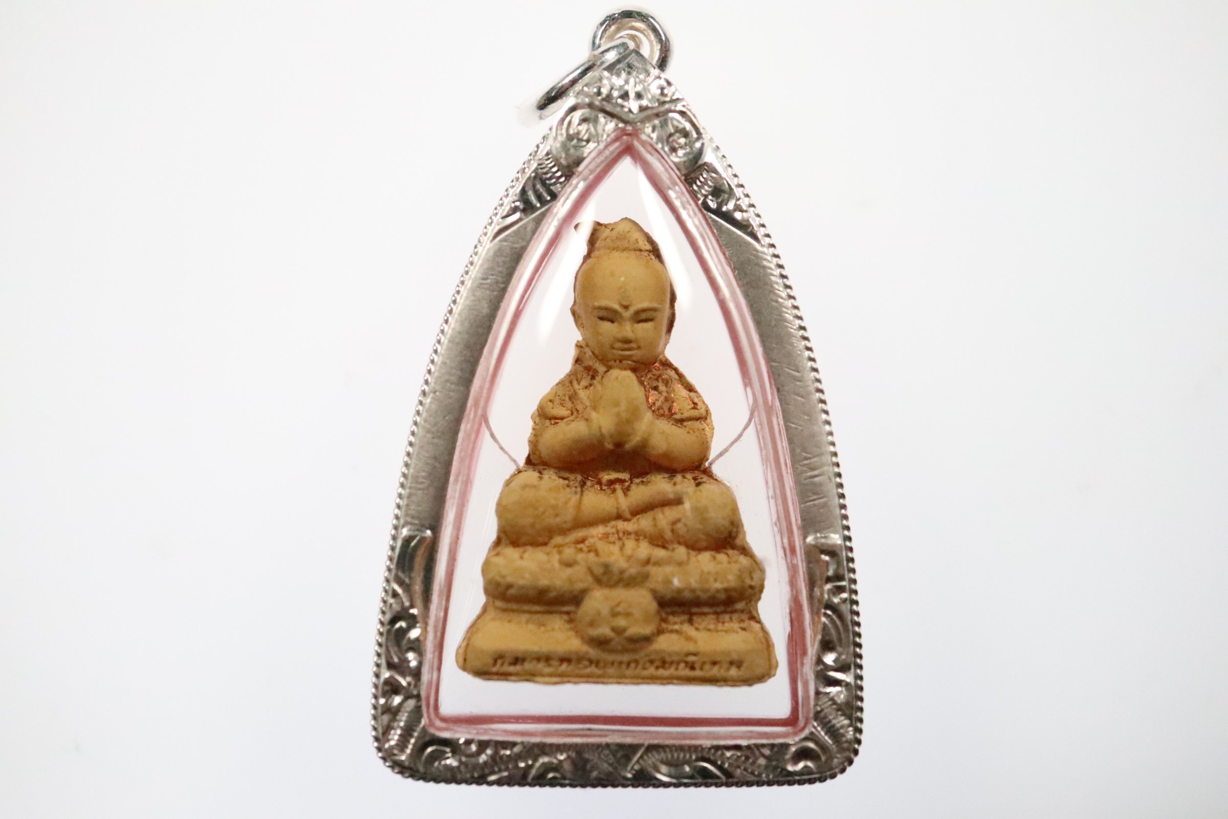 泰国佛牌实体店 龙婆醒  2558 古曼 黄肉稀有富贵金童