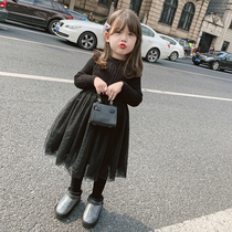 Foam home Custom childrens clothing 2021 new children Ocean Gas Thickened Autumn Winter Princess Nepotism Dress Dress Girls Winter Dress Damp