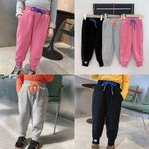 Foam home Custom childrens clothing 2021 new winter clothing foreign air children casual sports pants baby long pants autumn winter pants