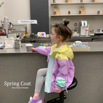Foam home childrens clothing 2022 new girls Yangqi Spring and autumn jacket Childrens Korean version blouses baby spring clothing submachine clothes