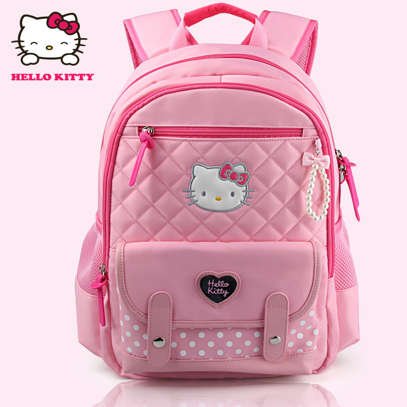 hello kitty 2 6年级凯蒂猫小学生书包护脊减压娇姿功能女双肩包_7折