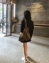 AL homemade BAO WEN canvas bag Korea ins popular environmental bag fashion tote bag shoulder bag new