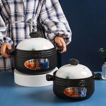 Zhengsheng ceramic casserole soup open flame high temperature ceramic stew pot Soup casserole porridge casserole rice household pots and pans