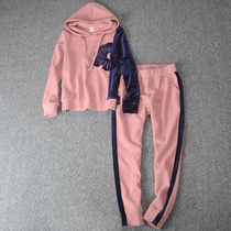 Casual Sports Long Pants Suit Womans hat 2021 new early spring temperament Thin Ocean Fashion Loose two sets