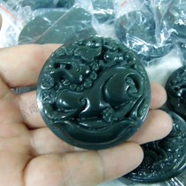 Xinjiang Hetian jade belt buckle lucky brave yao pei pendant waist tag yao kou F limit to 1 dollar auction