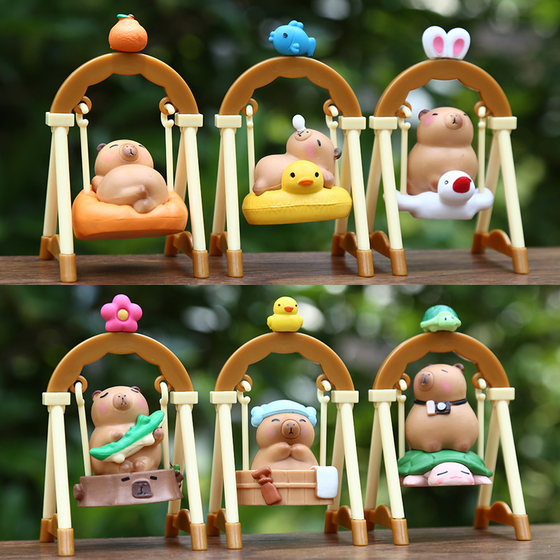 New swing Kapibala figure blind box Internet celebrity capigui pig office desktop healing trendy toy decoration
New swing Kapibala figure blind box Internet celebrity capigui pig office desktop healing trendy toy decoration