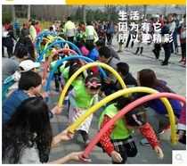 Solid kindergarten gymnastics sponge stick ring Foam noodle Color stick Soft stick Childrens toys Parent-child game stick