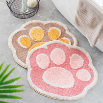 Japanese cute cat claw floor mat household non-slip door mat kitchen bathroom absorbent foot mat bedside cartoon carpet mat