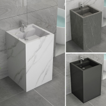 Rock plate column basin sink basin integrated column washbasin marble floor-standing balcony outdoor sink