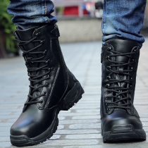 Martin boots mens high-top British style Korean version of the tooling boots versatile fashion Autumn leather boots help mens boots Winter mens shoes