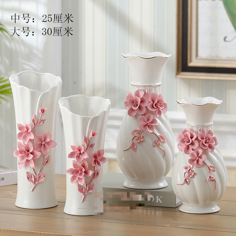 Contracted and I ceramic floret bottle of Europe type restoring ancient ways of creative vase furnishing articles home decoration hydroponic flower arranging flowers