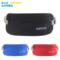 Ultra-thin running bag mobile phone bag men and women running waterproof fitness sports belt bag elastic stealth close body Super Light 7 inch