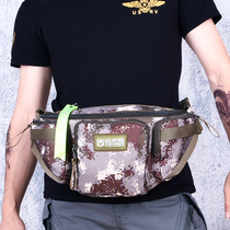 New mens running bag oversized outdoor digital camouflage waterproof canvas multifunctional sports large capacity satchel
