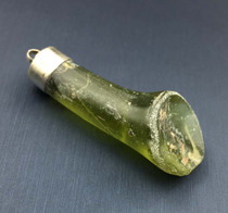 Gao Gu Liuli R9621PB3-Afghanistan Millennium old Liuli Silver pendant 4 9cm11 8g