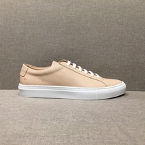 6017-2253 Collider White Bottom Common Small White Shoes Hand Lovers leather headlayer Bull Leather Flat Bottom Plate Shoes