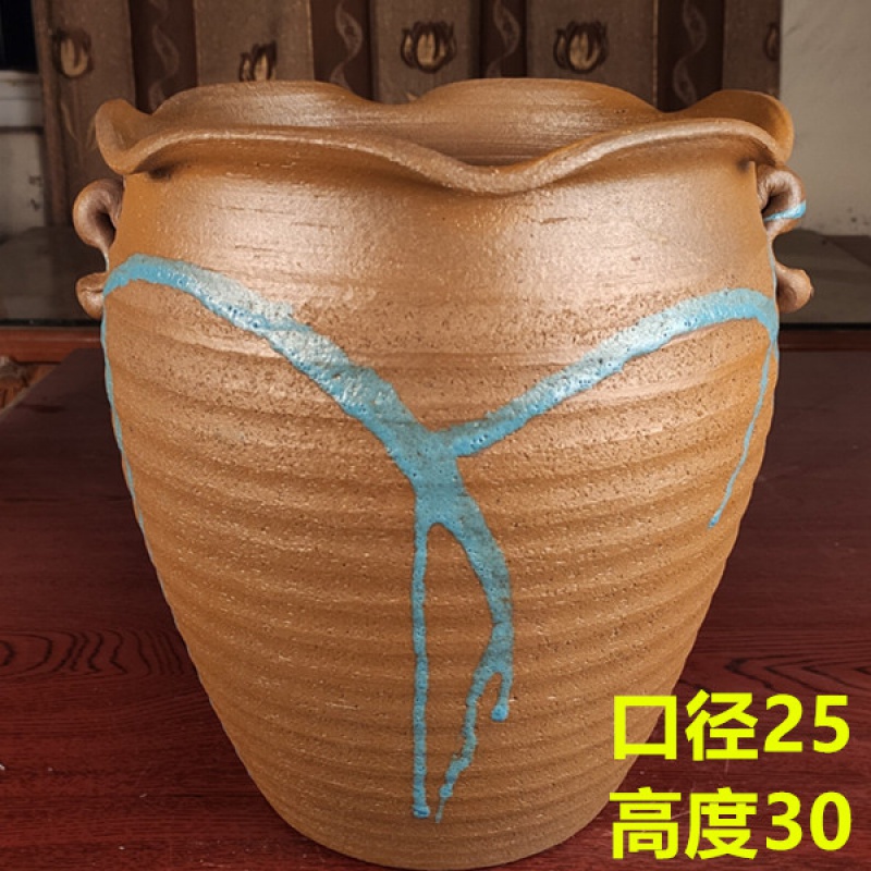 To run more than flesh POTS creative coarse pottery flowerpot hand old running of large diameter 2 mage ceramic plant landscape