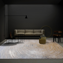Imported luxury American living room sofa carpet large area Nordic art ring warm color modern simple coffee table blanket
