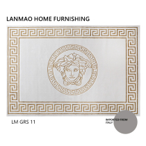 Italian light luxury American living room sofa carpet coffee table high-end blanket logo premium bedroom bedside carpet mat