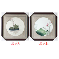 Suzhou embroidery hanging painting hand embroidery boutique living room bedroom hanging painting teapot study hanging painting to give customers gift painting
