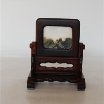 Big red rosewood cotoe yellow sandalwood small inkstone screen small screen table screen case table decoration Ming-style small screen