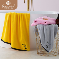 Jie Liya Lan Xiaohuang peoples cotton towels bath towels soft absorbent face towels embroidered men and women couples gift boxes