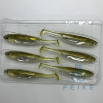 Yoshikawa Luya bait bionic small fish 7CMT tail soft bait Soft fish soft worm simulation realistic Mandarin fish perch mouth bait