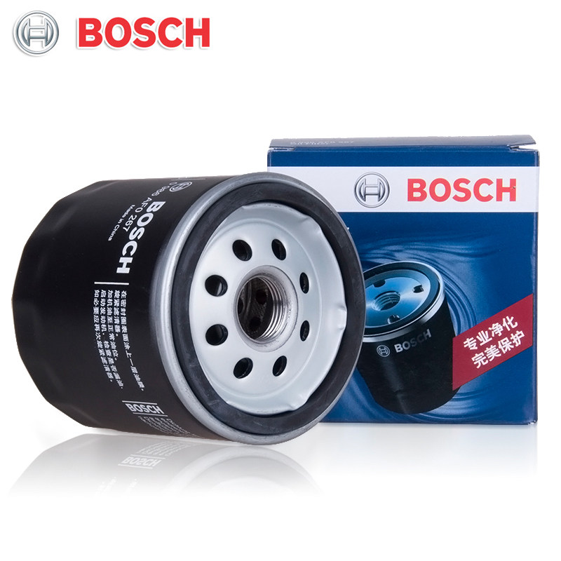 博世机滤适配凌渡高7桑塔纳捷达新polo明锐朗逸宝来速腾机油滤芯