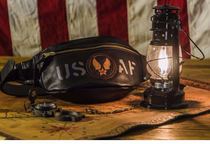 Fu Lu garage xtreme USAAF US A2 grain cowhide leather dumpling bag Chest bag riding bag