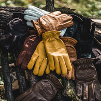 American vintage spring summer autumn leather motorcycle Harley touch outdoor tooling work gloves