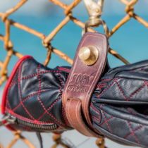 Fluke Garage Original Vegetable Tanned Leather Leather Vintage Quick Release Brass Glove Clip