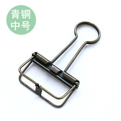 hollow clip stationery metal long tail clip large cute small phoenix tail clip fixed file test paper dovetail clip