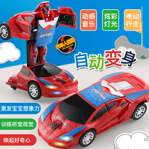 June 1 Childrens Day gift childrens boy electric deformation car 1-2-3-46 years old 12 months baby toys