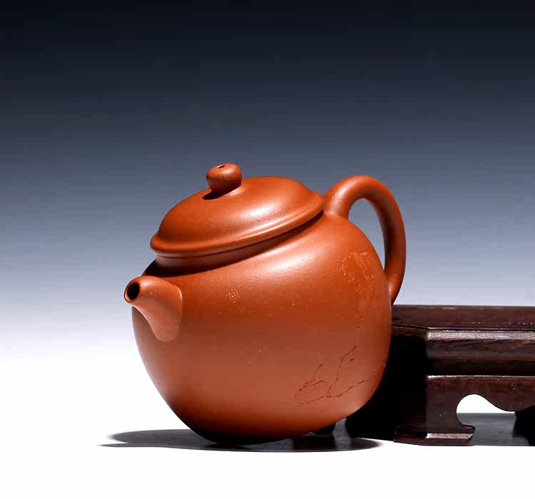 【两笔】名家陶建全手工茶壶紫砂壶 小品朱泥 舍得壶