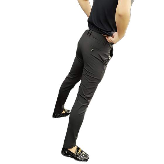 New autumn and winter men's fleece casual trousers with slit feet for men's internet celebrity fashion brand without ironing slim drooping nine-point pants
New autumn and winter men's fleece casual trousers with slit feet for men's internet celebrity fashion brand without ironing slim drooping nine-point pants