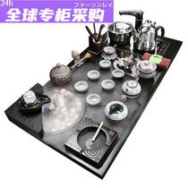 Japanese flowing water atomized Wujin Stone tea tray simple kung fu tea set household ceramic purple sand large tea table full